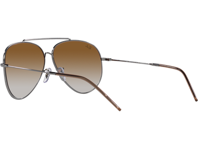 Ray-Ban Aviator Reverse RBR0101S 004/CB Silber/Braun - MEDIUM - Ansicht 4