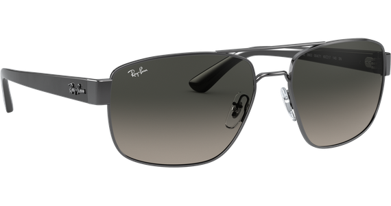 Ray-Ban RB3663 Glänzend Gunmetall / Verlauf Grau 004/71 60 - Ansicht 5