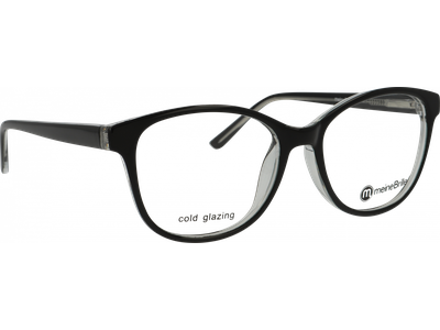 meineBrille 04-30090-02, Schwarz/Transparent - Ansicht 4