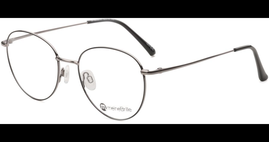 meineBrille 04-96090-01, Schwarz/Gun Glänzend links
