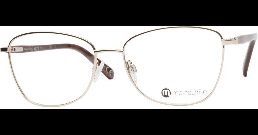 meineBrille 04-06030-02, Gold/Nougat links