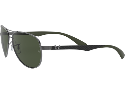 Ray-Ban RB8313 Carbonfaser Glänzend Gunmetall / Grün Polarisiert 004/N5 61 - Ansicht 5