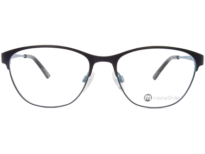 meineBrille 04-96020-02, Dunkel Violett/Türkis Matt front - Ansicht 2