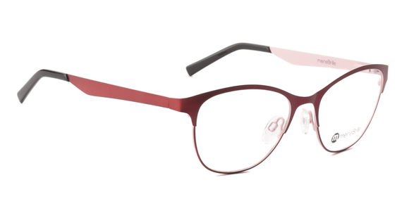 meineBrille 04-87010-02, Rot/Rosa Matt rechts - Ansicht 3