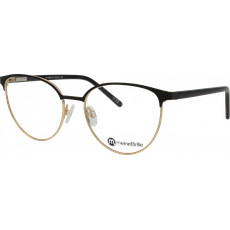 meineBrille Brille Damen meineBrille 04-30010-01 Schwarz matt/Gold glänzend