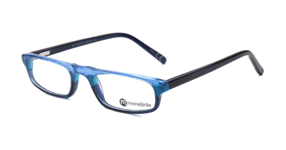 meineBrille 04-79040-02, Hellblau/Dunkel Blau links - Ansicht 3