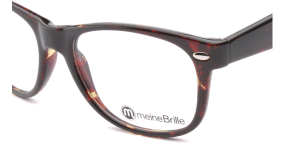 meineBrille 04-69150-01, Dunkel Havanna nah - Ansicht 4