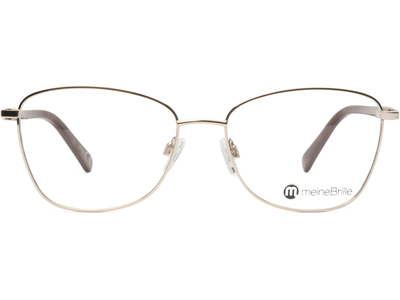 meineBrille 04-06030-02, Gold/Nougat Front - Ansicht 2