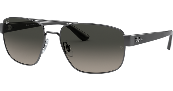 Ray-Ban RB3663 Glänzend Gunmetall / Verlauf Grau 004/71 60 - Ansicht 3