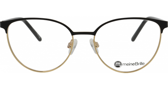 meineBrille 04-30010-01 Schwarz matt/Gold glänzend - Ansicht 3