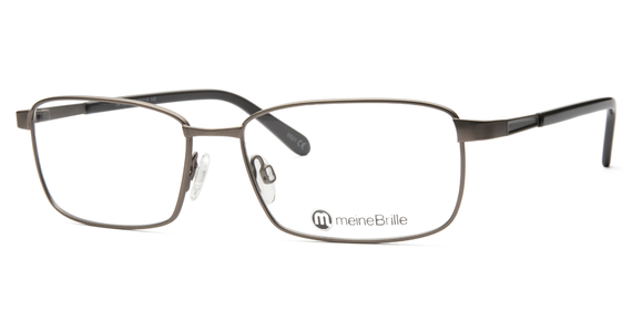 meineBrille 04-12090-02, Hell Gun matt / Dunkelgrau glänzend Schräg links - Ansicht 2