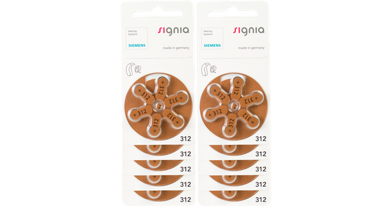 60 x Signia 312 - Ansicht 2