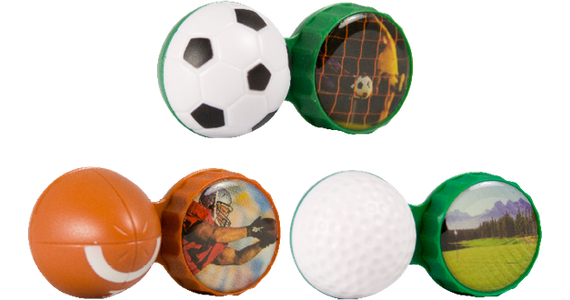 3D-Linsenbehälter Fussball - Ansicht 3