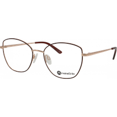 meineBrille Brille Damen meineBrille 04-40110-01, Weinrot/Roségold glänzend