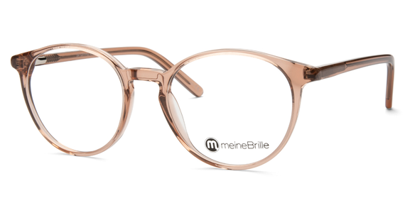 meineBrille 04-12070-02, Nude transparent glänzend Schräg links - Ansicht 2