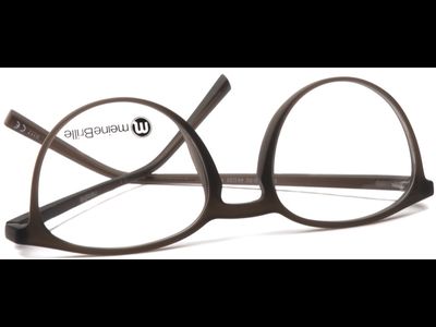 meineBrille 04-79010-02, Erdbraun Matt umgedreht