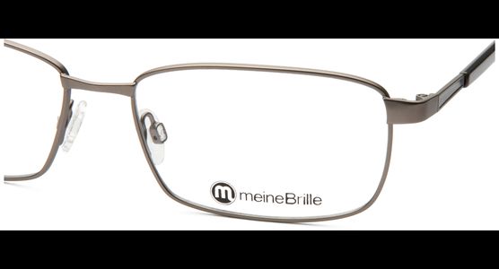 meineBrille 04-12090-02, Hell Gun matt / Dunkelgrau glänzend Nah - Ansicht 6