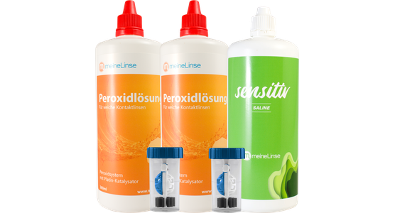 meineLinse Peroxid 2x360ml + Kochsalzlösung 1x360ml - Ansicht 2