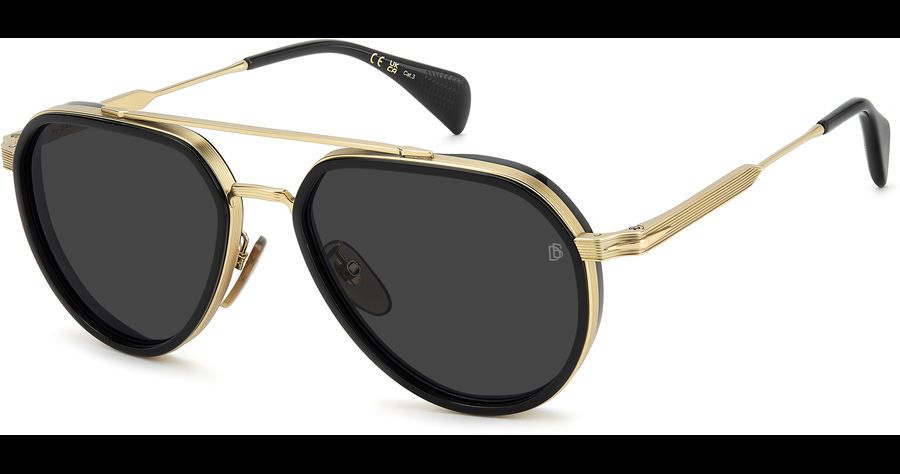 David Beckham Sonnenbrille Herren David Beckham DB 1226/G/S 57 GOLD BLACK Ansicht 1