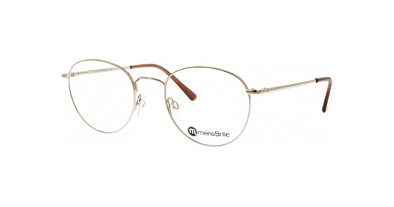 meineBrille 04-20200-01 Gold glänzend Schrägansicht links - Ansicht 3