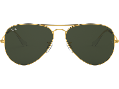 Ray-Ban Aviator Classic RB3025 Glänzend Gold / Grün 001 62 - LARGE - Ansicht 2