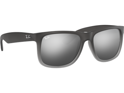 Ray-Ban RB4165 Justin Classic Matt Grau / Silber Verspiegelt 852/88 54 - Ansicht 4