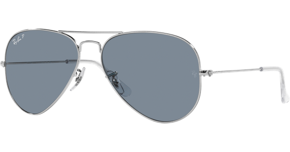 Ray-Ban Aviator Classic RB3025 003/02 Silber/Blau 58 - MEDIUM - Ansicht 2