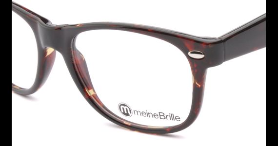 meineBrille 04-69150-01, Dunkel Havanna nah - Ansicht 4