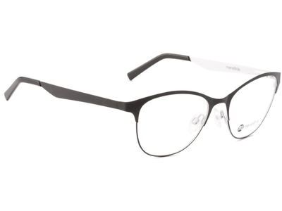 meineBrille 04-87010-01, Schwarz/Weiß Matt rechts - Ansicht 3