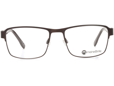 meineBrille 04-96010-02, Dunkel Braun Matt front - Ansicht 2