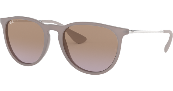 Ray-Ban RB4171 Erika Classic Matt Dark Sand / Verlauf Braun-Violett 600068 54 - Ansicht 1