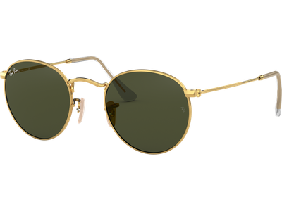 Ray-Ban RB3447 Round Metal Glänzend Gold / Grün 001 50 - Ansicht 3