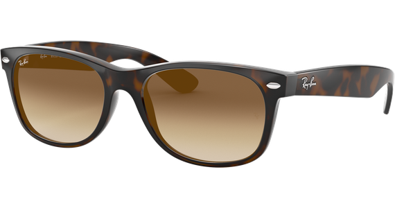 Ray-Ban RB2132 New Wayfarer Classic Glänzend Tortoise / Braun 710/51 55 - Ansicht 3