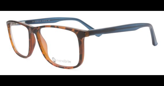 meineBrille 04-96060-02, Havanna/Petrolblau Matt links - Ansicht 2