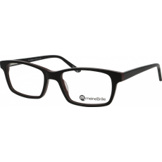meineBrille Brille Unisex meineBrille 04-30080-01, Schwarz/Burgunder