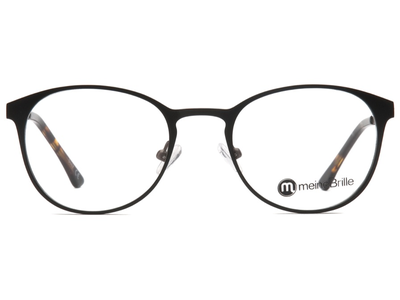 meineBrille 04-79000-02, Schwarz/Nougat Matt front - Ansicht 2