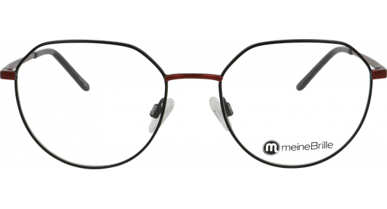 meineBrille 04-30050-01, Schwarz/Burgunder  - Ansicht 3