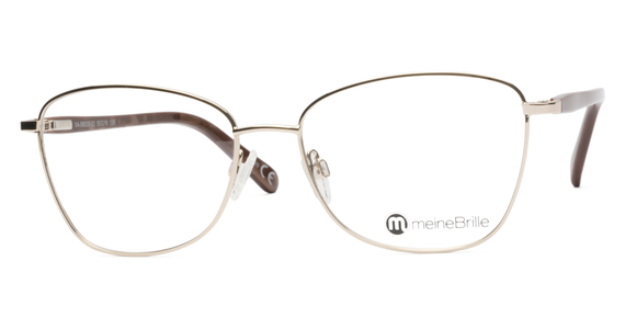meineBrille 04-06030-02, Gold/Nougat links - Ansicht 2