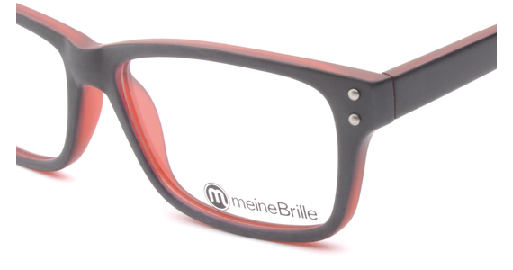 meineBrille 04-69130-01, Marine Blau/Rot Matt nah - Ansicht 3