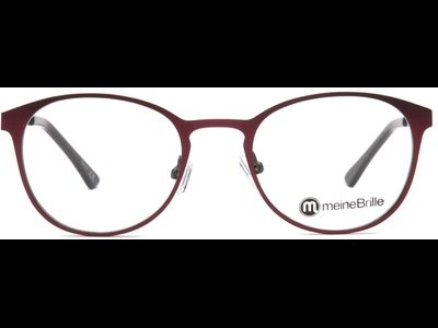 meineBrille 04-79000-01, Rot/Schwarz Matt front