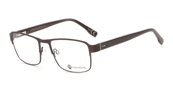 meineBrille 04-96010-02, Dunkel Braun Matt links - Ansicht 2