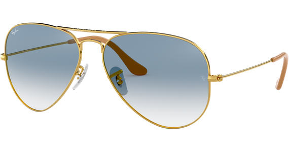 Ray-Ban Aviator Gradient RB3025 001/3F Gold/Blau 58 - MEDIUM - Ansicht 2