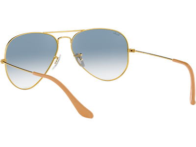 Ray-Ban Aviator Gradient RB3025 001/3F Gold/Blau 62 - LARGE - Ansicht 5