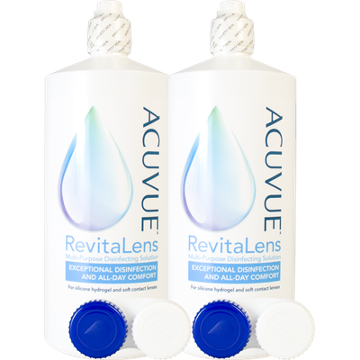 Acuvue RevitaLens Doppelpack und Kontaktlinsenbehälter - Ansicht 2