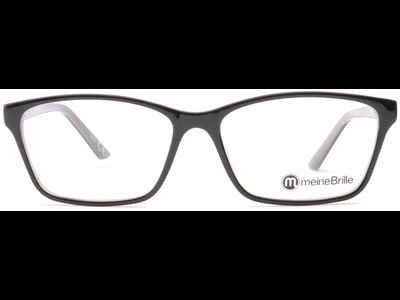 meineBrille 04-69190-02, Schwarz/Milky front