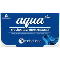  meineLinse aqua plus sphärische Monatslinsen 3er