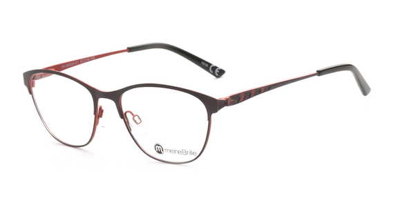 meineBrille 04-96020-01, Brombeere/Orange Matt links - Ansicht 2