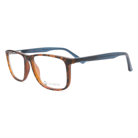 meineBrille 04-96060-02, Havanna/Petrolblau Matt links