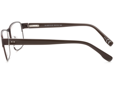 meineBrille 04-96010-02, Dunkel Braun Matt seite - Ansicht 4