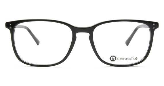 meineBrille 04-12000-02, Schwarz Front - Ansicht 3